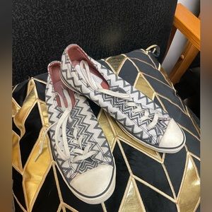 Authentic Missoni Converse Chevron Sparkly Sneakers